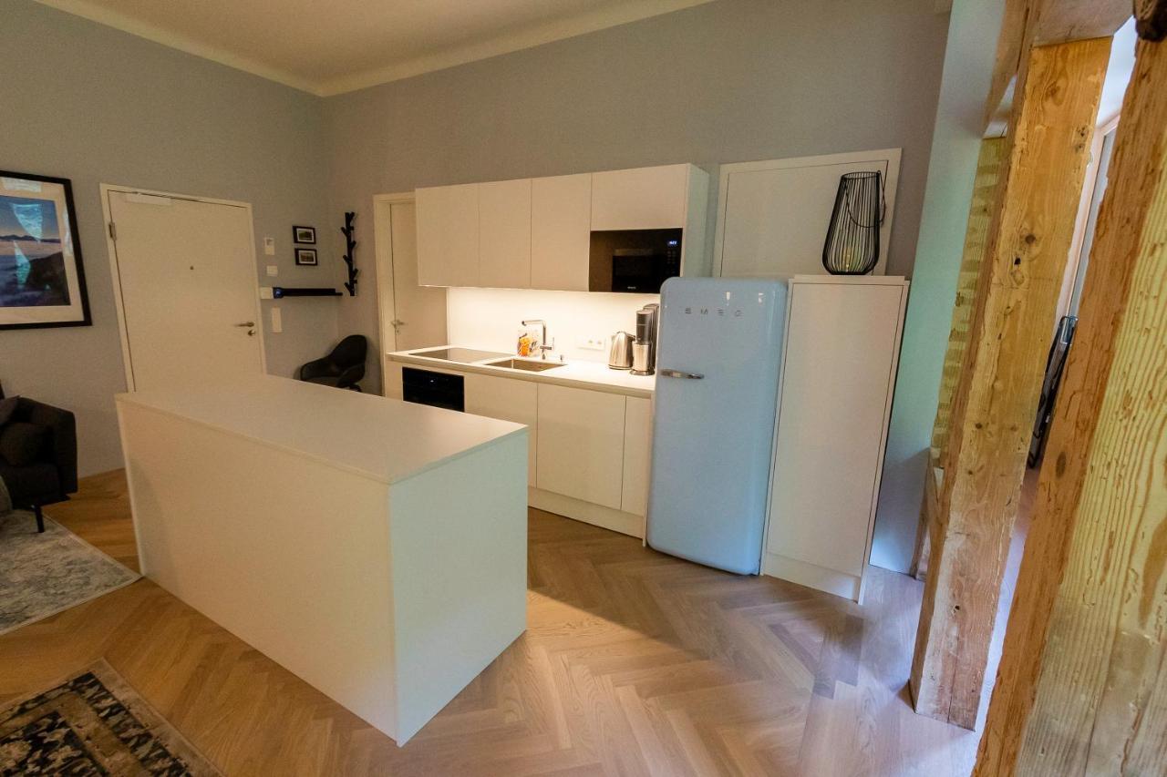 Apartment In Historischer Villa Mit Parkplatz Grünau im Almtal Dış mekan fotoğraf